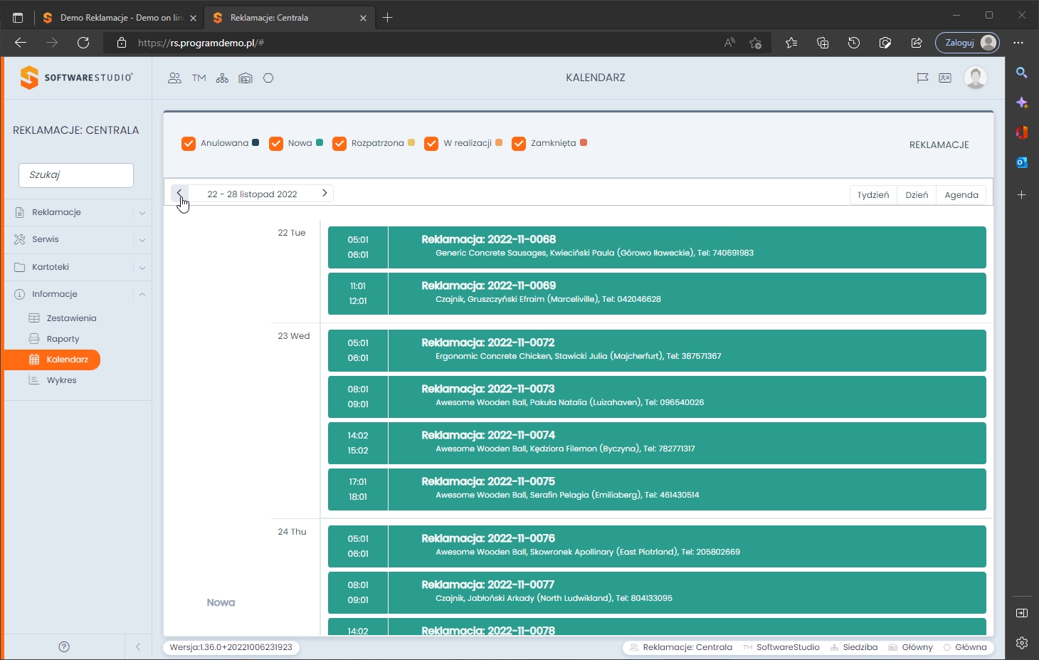 Aplikacja RMA online