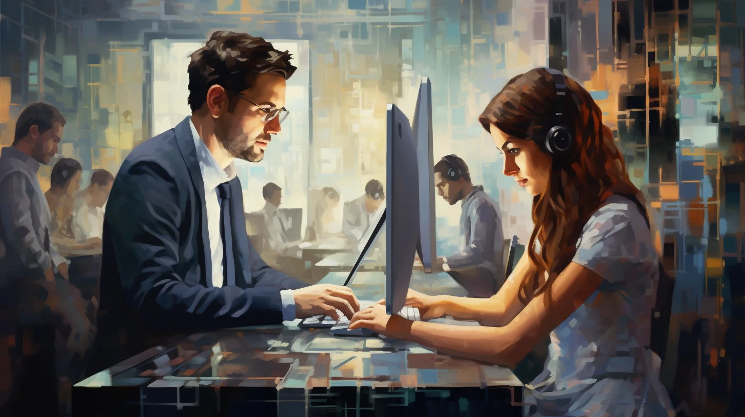 Software house w Poznaniu, zespół SoftwareStudio przy pracy nad aplikacją bazodanową