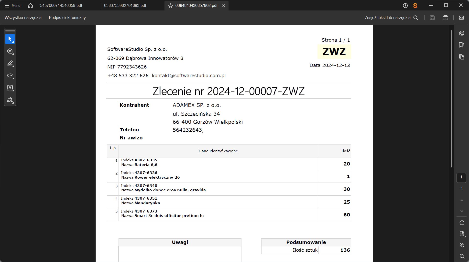 Magazynowy program WMS