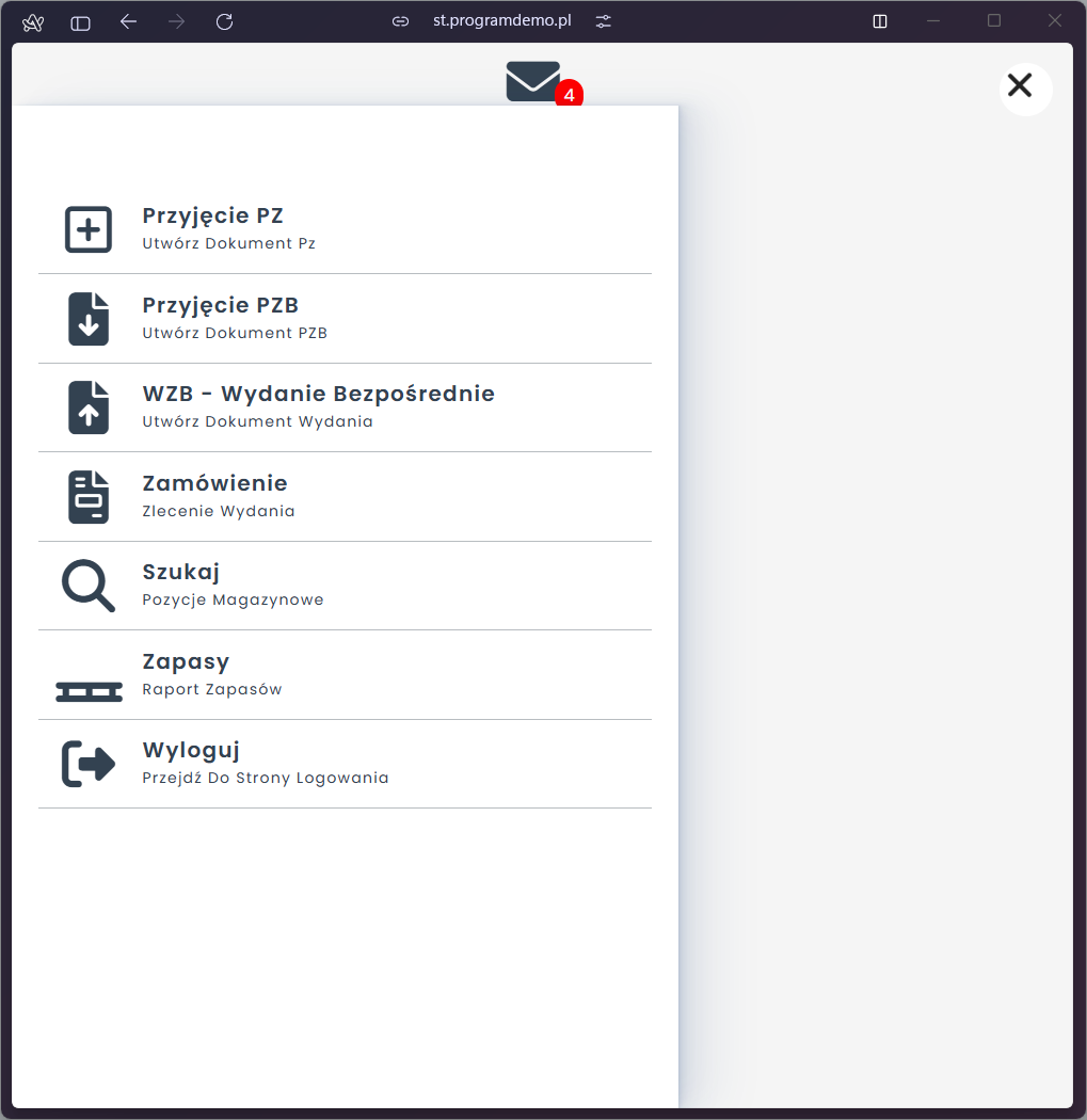Android magazyn WMS